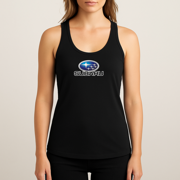 Women's Subaru Car Racerback Tank Top