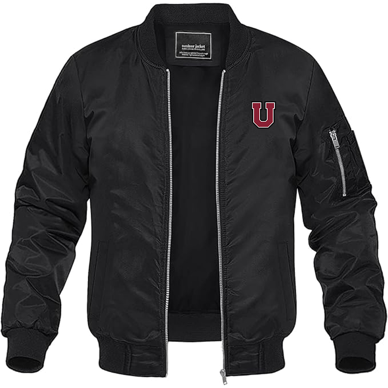 Men's Union Dutchmen Lightweight Bomber Jacket Windbreaker Softshell Varsity Jacket Coat