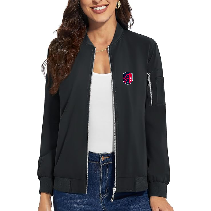 Women's  St. Louis City Soccer Premium Bomber Jacket Outerwear
