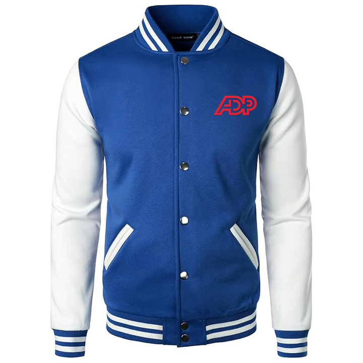 Men's  ADP Varsity Baseball Jacket Cotton Blend Letterman Jackets
