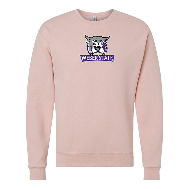 Men's Weber State Wildcats JERZEES NuBlend Crewneck Sweatshirt
