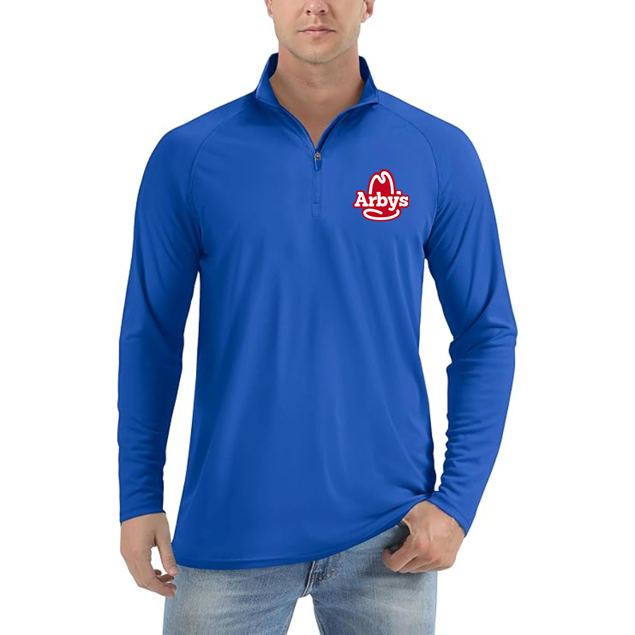 Men's  Arbys Lightweight Quarter-Zip Athletic Shirt Long Sleeve