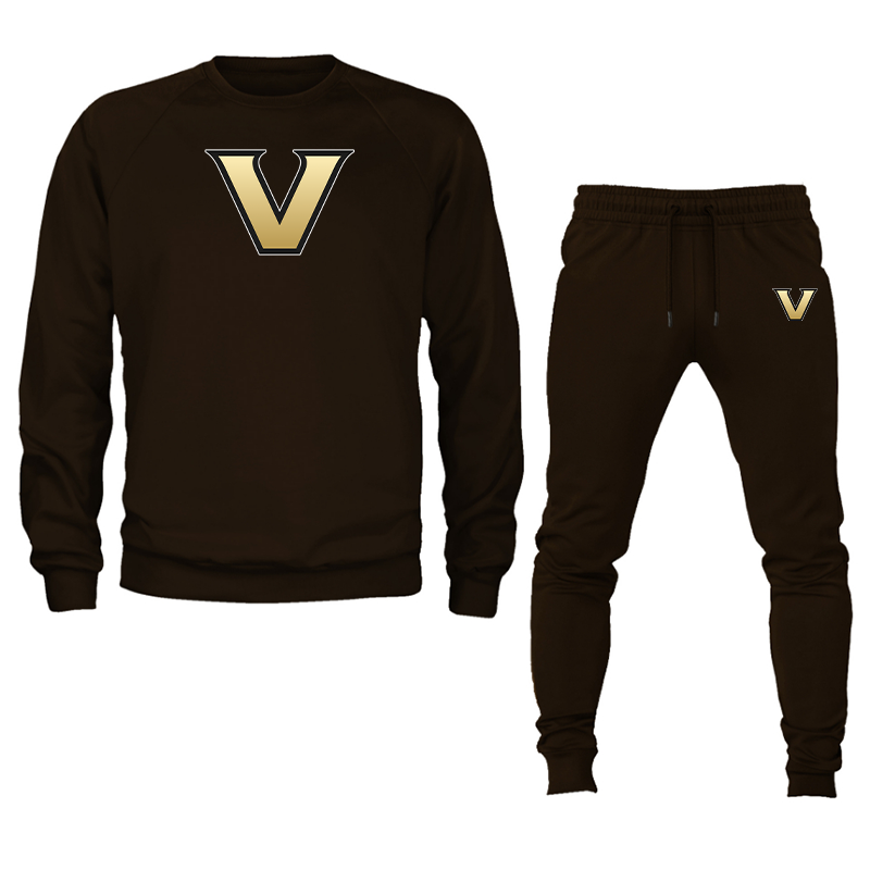 Men's Vanderbilt Commodores Crewneck Sweatshirt Joggers Suit
