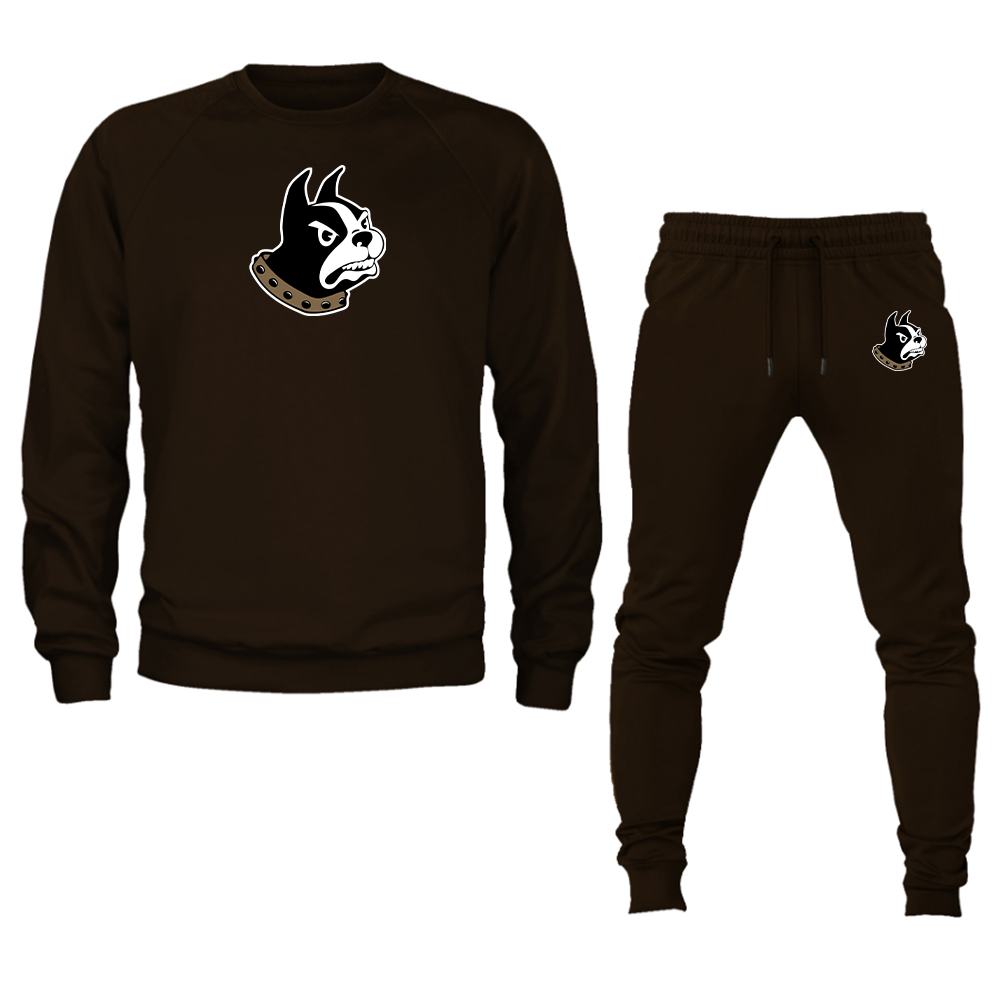 Men's Wofford Terriers  Crewneck Sweatshirt Joggers Suit