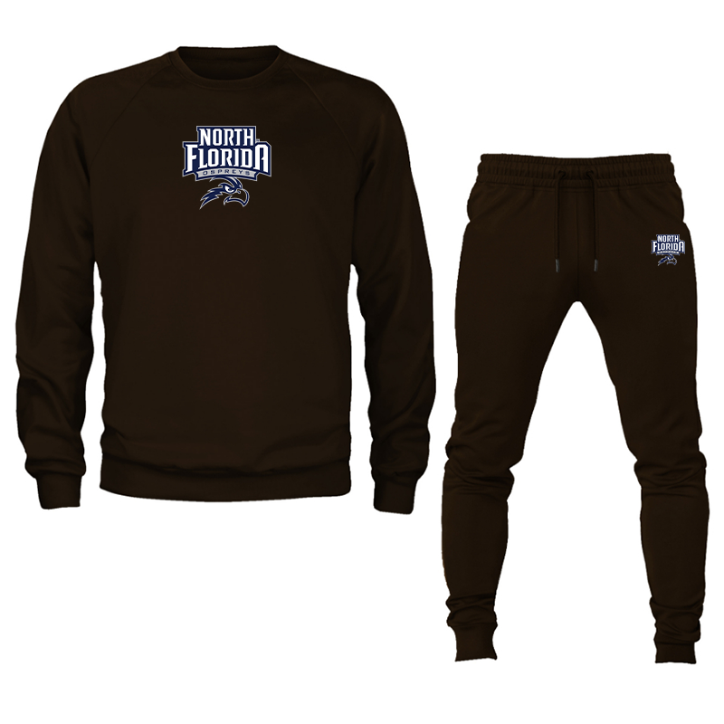 Men's  UNF Ospreys  Crewneck Sweatshirt Joggers Suit