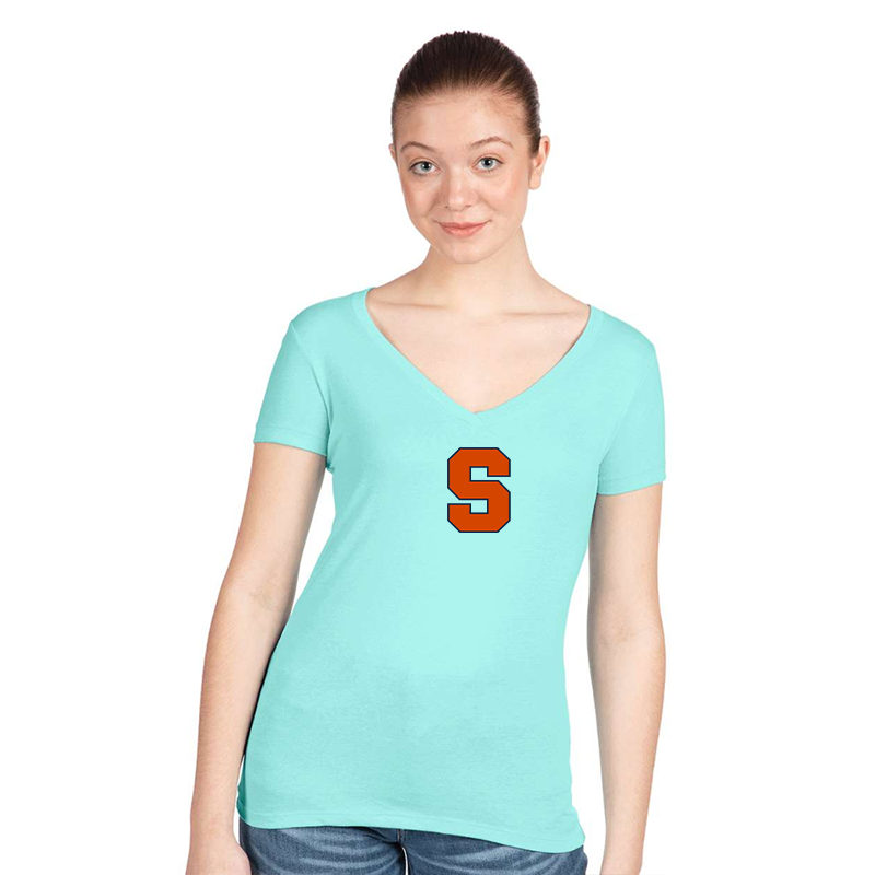 Women's Syracuse Orange  Next Level V-Neck T-Shirt