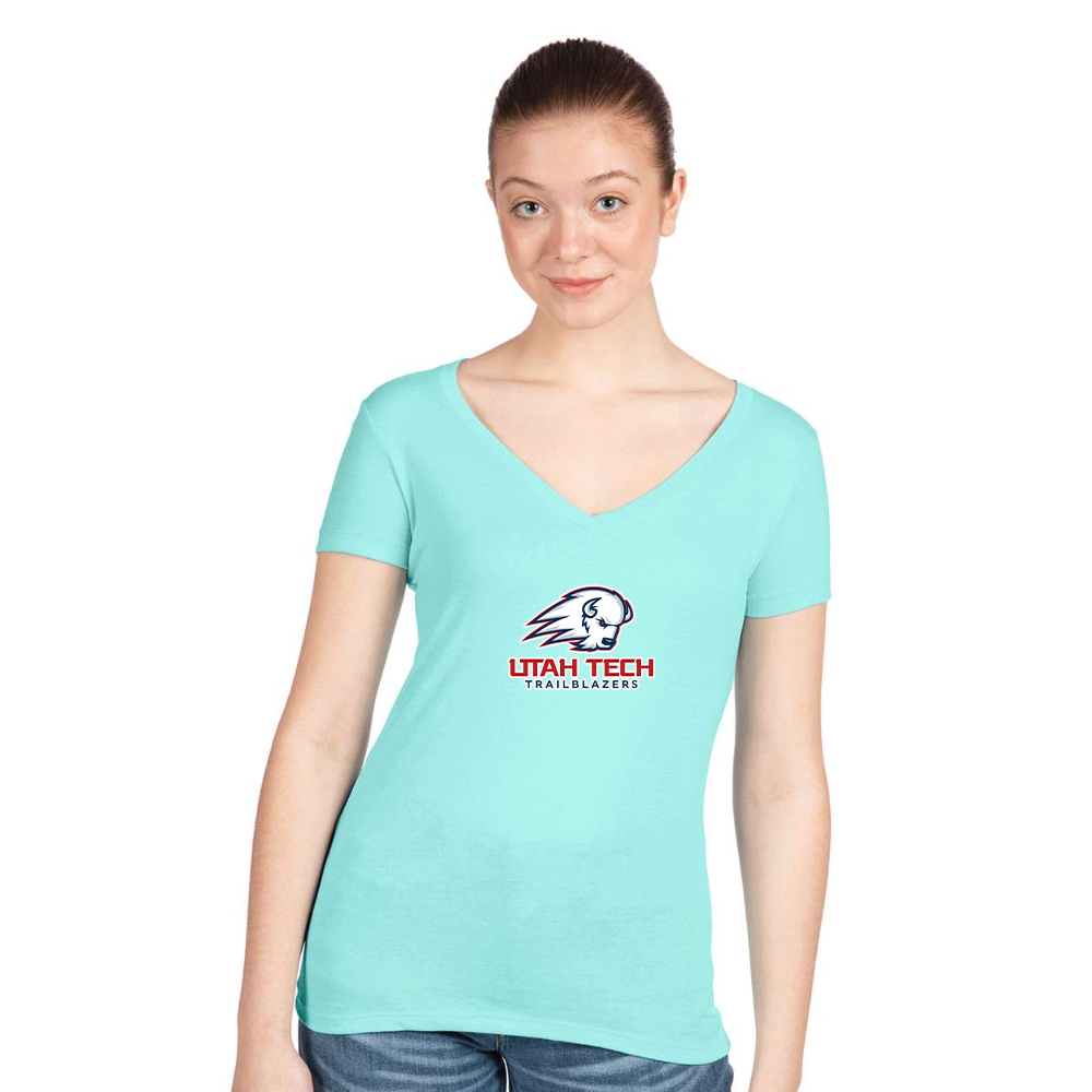 Women's Utah Tech Trailblazers  Next Level V-Neck T-Shirt