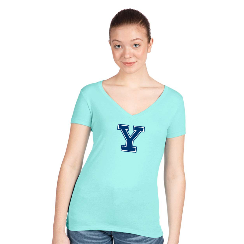 Women's Yale Bulldogs  Next Level V-Neck T-Shirt