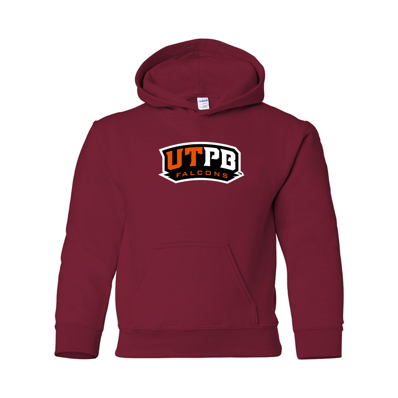 Youth UTPB Falcons Gildan Heavy Blend  Hooded Sweatshirt