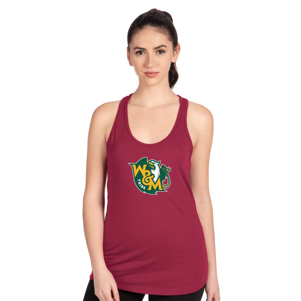 Women's  William and Mary Tribe Next Level Ideal Racerback Tank