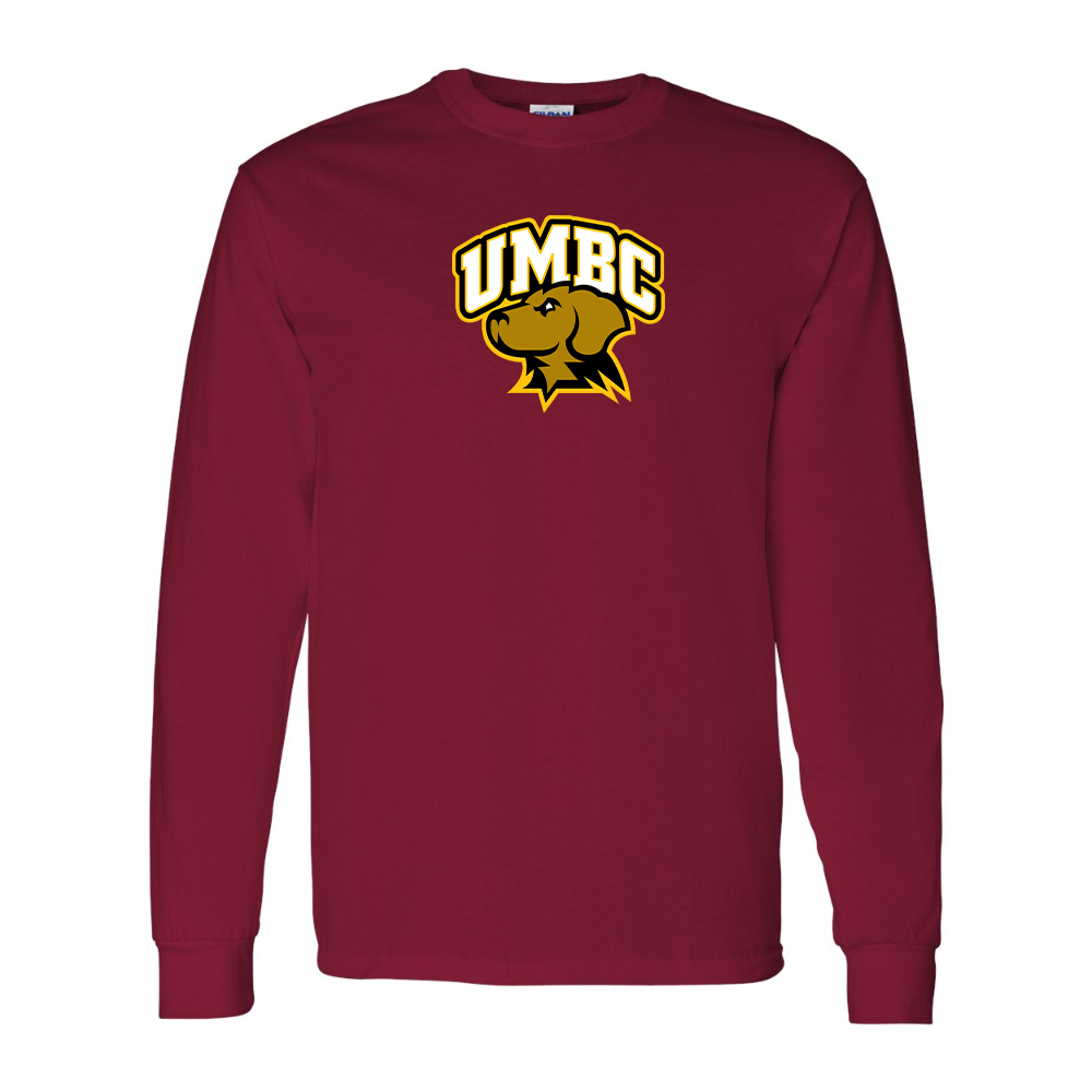 Men's  UMBC Retrievers Gildan Heavy Cotton Long Sleeve T-Shirt
