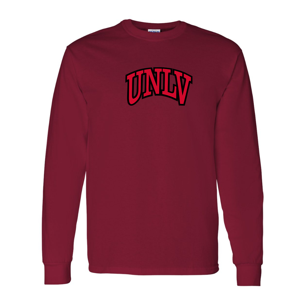 Men's UNLV Rebels Gildan Heavy Cotton Long Sleeve T-Shirt