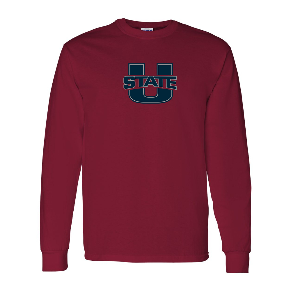 Men's Utah State Aggies Gildan Heavy Cotton Long Sleeve T-Shirt