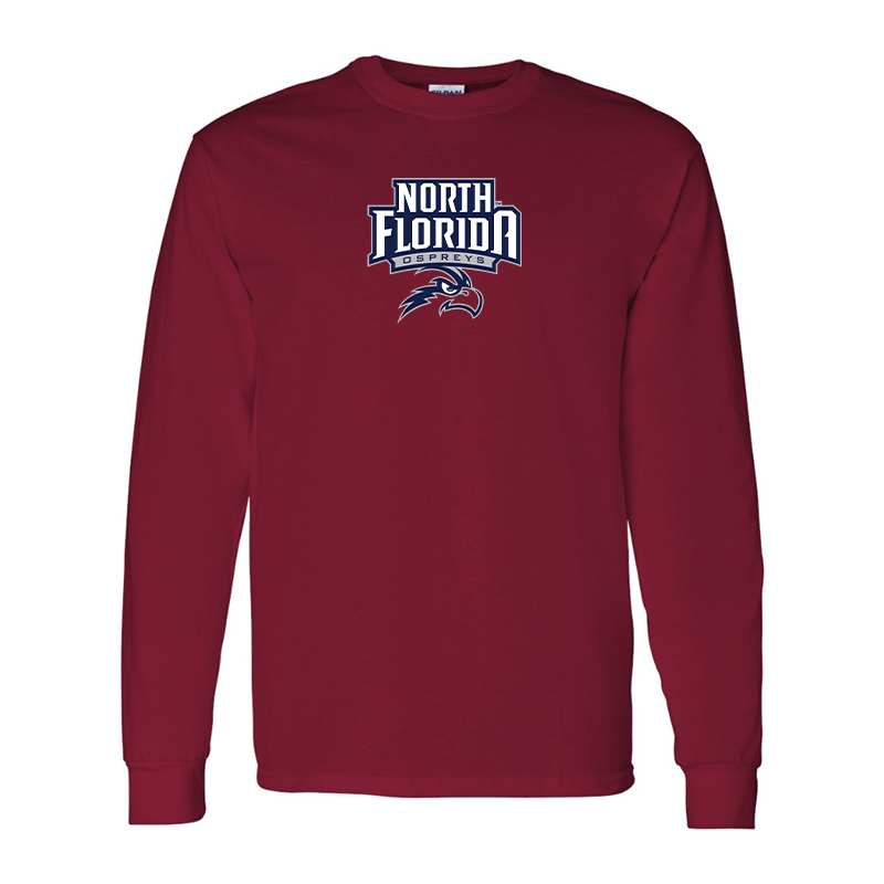 Men's  UNF Ospreys  Gildan Heavy Cotton Long Sleeve T-Shirt