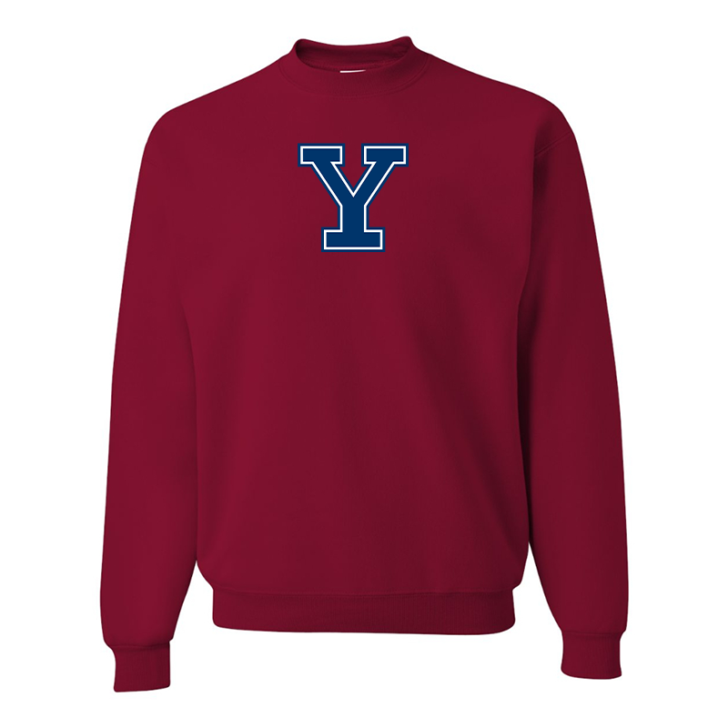 Men's Yale Bulldogs JERZEES NuBlend Crewneck Sweatshirt