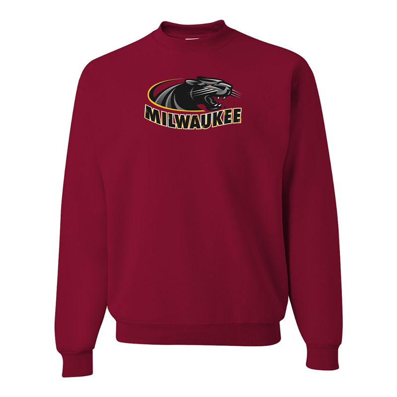 Men's Wisconsin Milwaukee Panthers JERZEES NuBlend Crewneck Sweatshirt