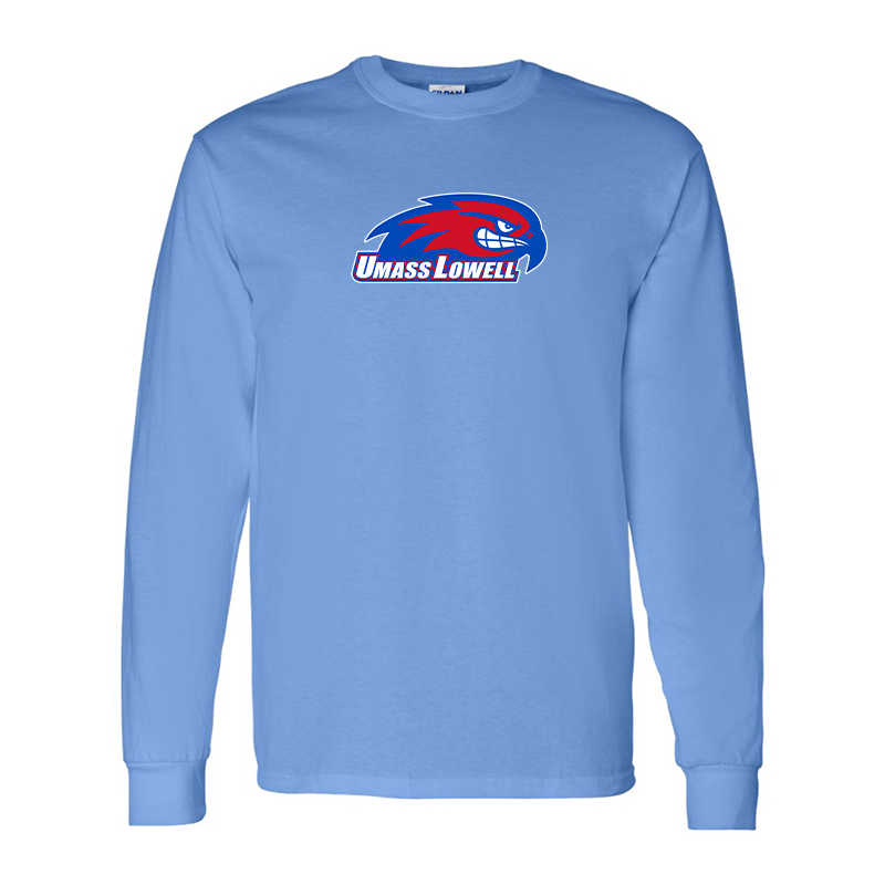 Men's UMass Lowell River Hawks  Gildan Heavy Cotton Long Sleeve T-Shirt