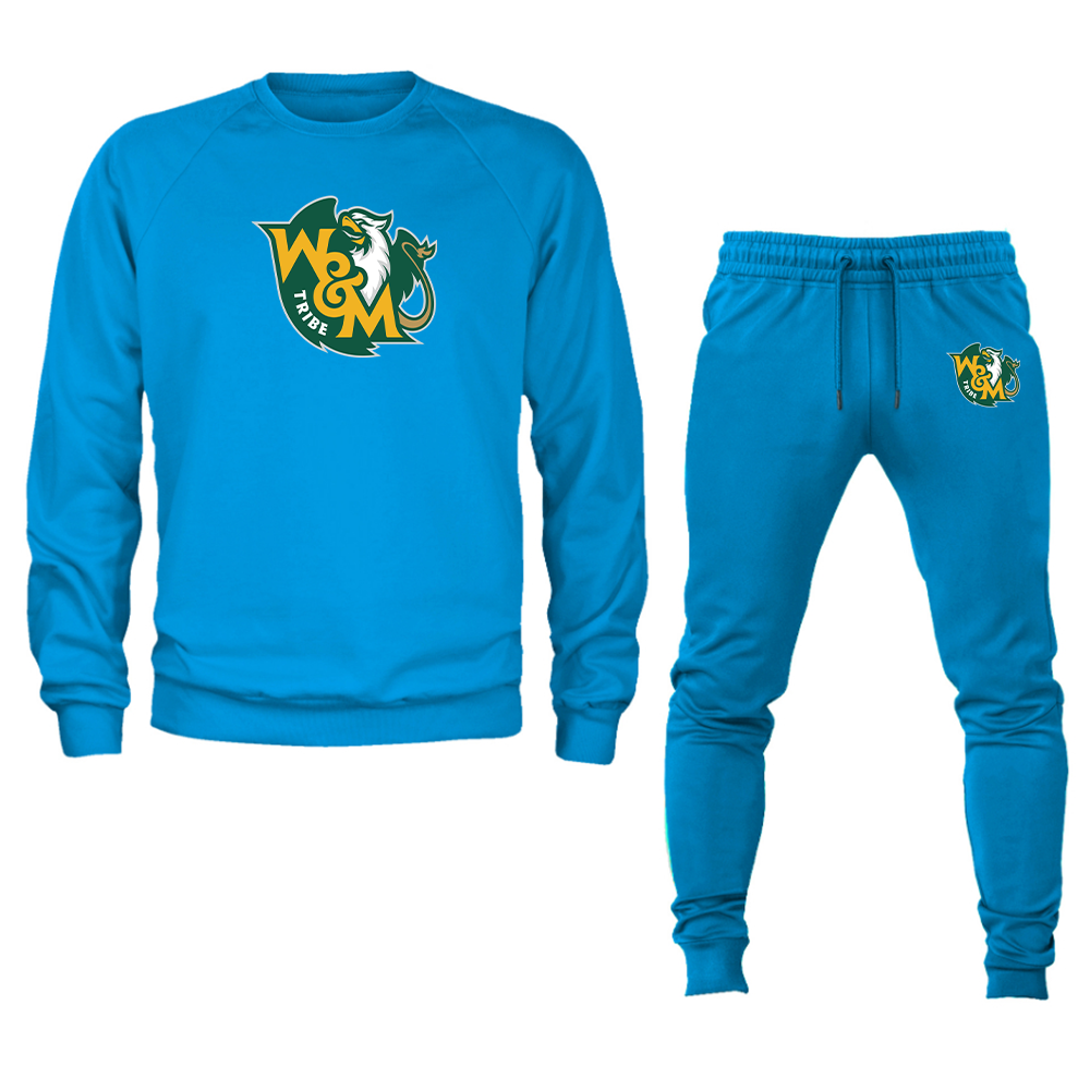 Men's William and Mary Tribe  Crewneck Sweatshirt Joggers Suit