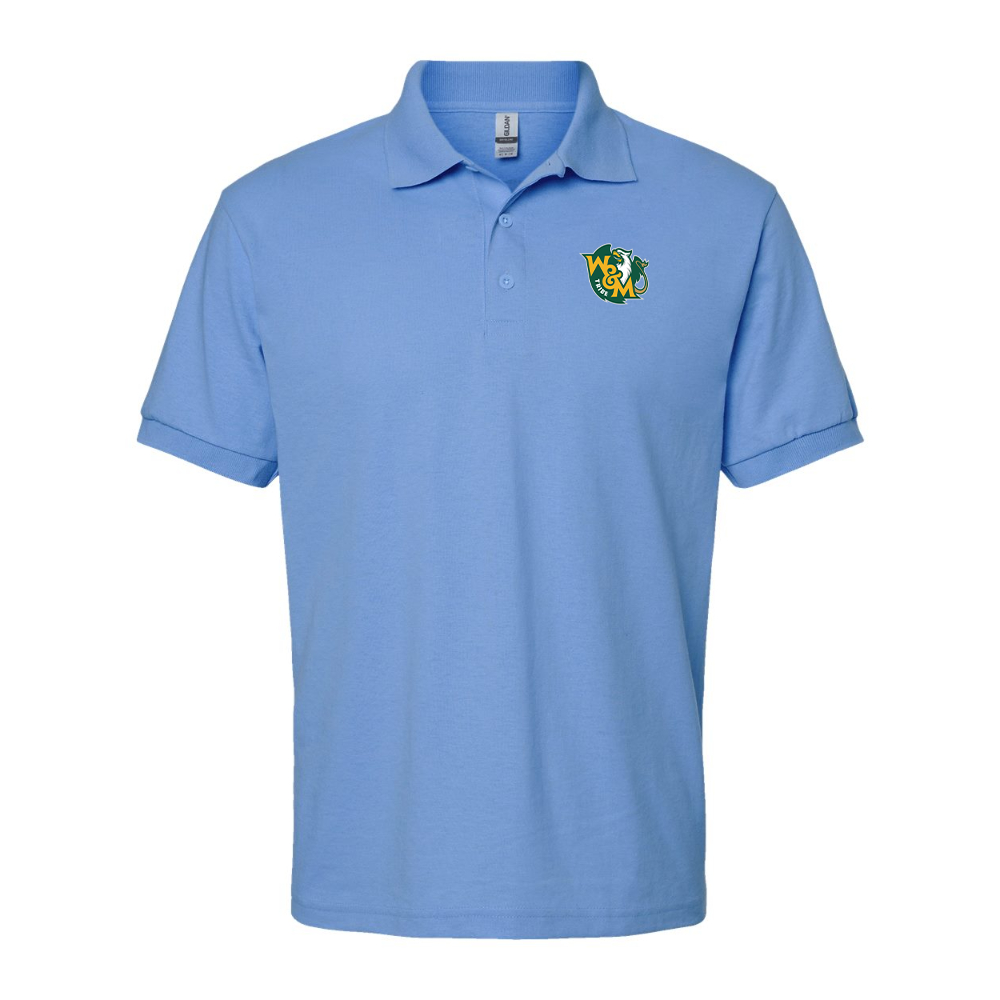 Men's William and Mary Tribe Gildan Dry Blend Jersey Polo