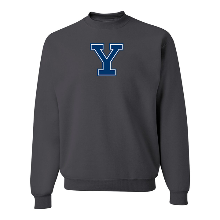 Men's Yale Bulldogs JERZEES NuBlend Crewneck Sweatshirt