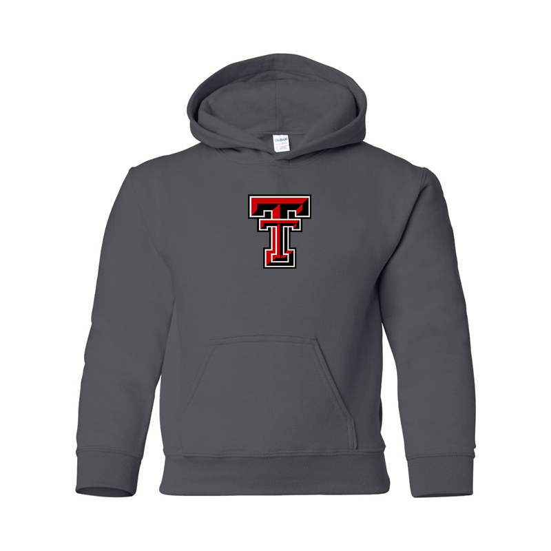 Youth Texas Tech Red Raiders  Gildan Heavy Blend  Hooded Sweatshirt