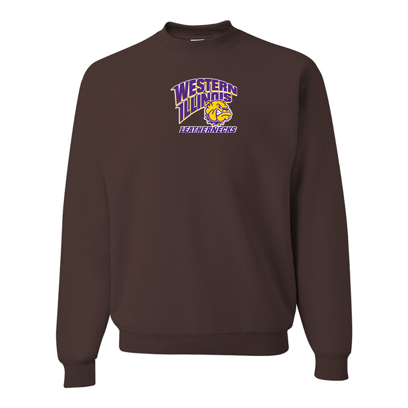 Men's Western Illinois Leathernecks  JERZEES NuBlend Crewneck Sweatshirt