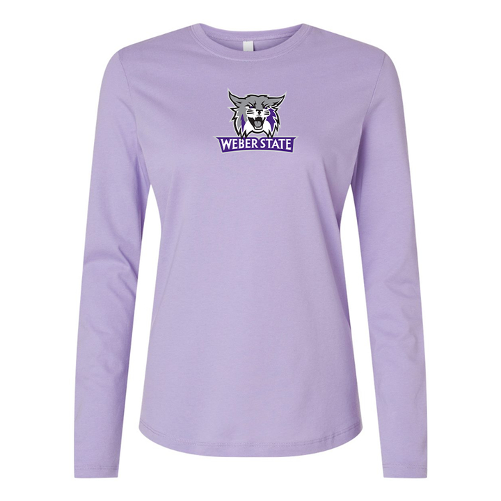 BELLA CANVAS Women’s Weber State Wildcats Jersey Long Sleeve Tee