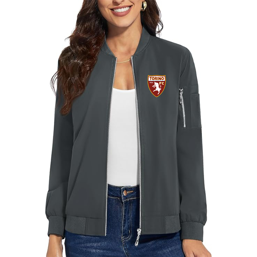 Women's Torino Soccer  Premium Bomber Jacket Outerwear