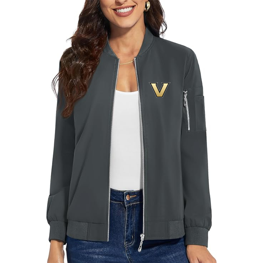 Women's  Vanderbilt Commodores Premium Bomber Jacket Outerwear