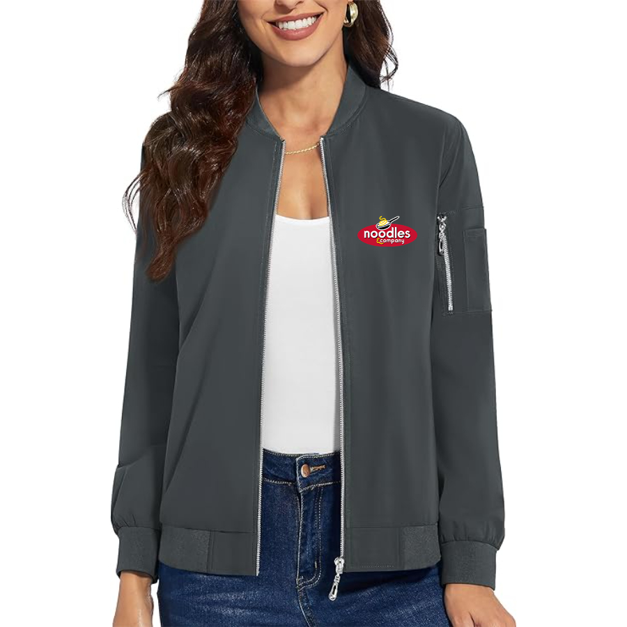 Women's Noodles & Company  Premium Bomber Jacket Outerwear
