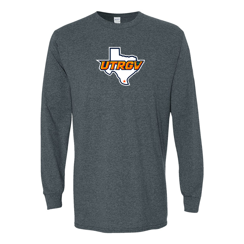 Men's UTRGV Vaqueros Gildan Heavy Cotton Long Sleeve T-Shirt