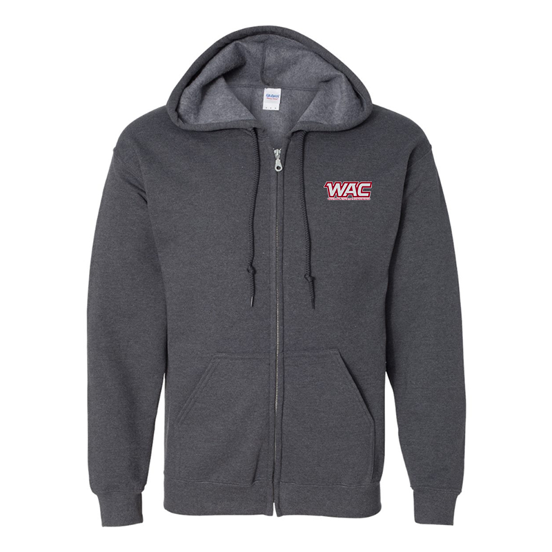 Men's Western Athletic Conference Gildan  Heavy Blend Full Zip Hooded Sweatshirt