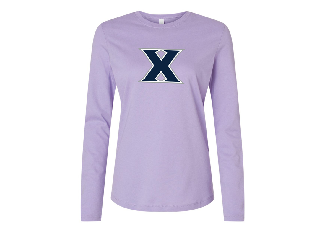 BELLA CANVAS Women’s Xavier Musketeers Jersey Long Sleeve Tee