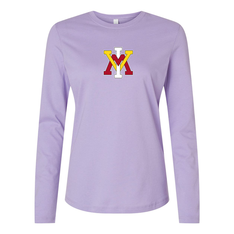 BELLA CANVAS Women’s VMI Keydets Jersey Long Sleeve Tee