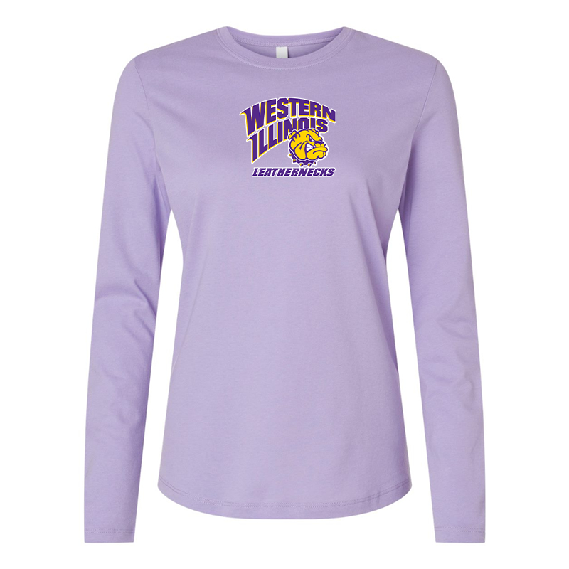 BELLA CANVAS Women’s Western Illinois Leathernecks Jersey Long Sleeve Tee