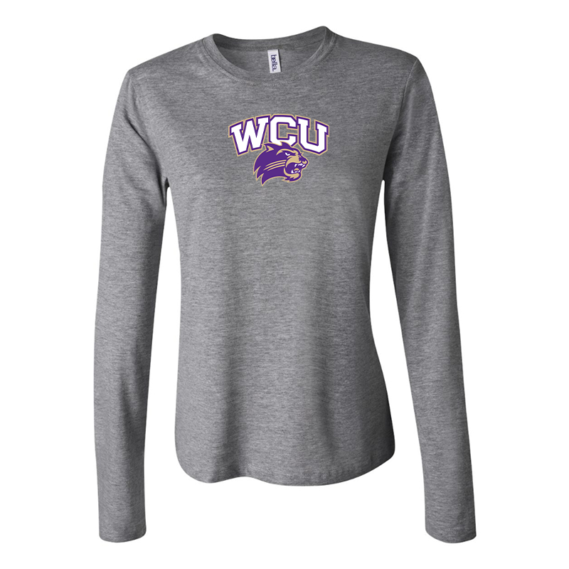 BELLA CANVAS Women’sWestern Carolina Catamounts Jersey Long Sleeve Tee