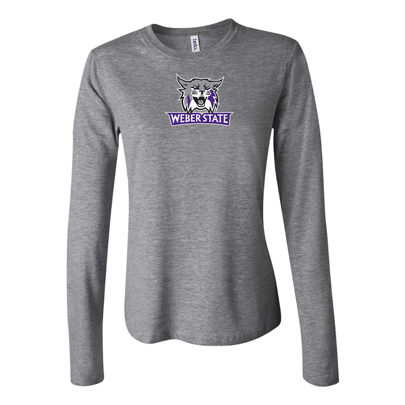 BELLA CANVAS Women’s Weber State Wildcats Jersey Long Sleeve Tee