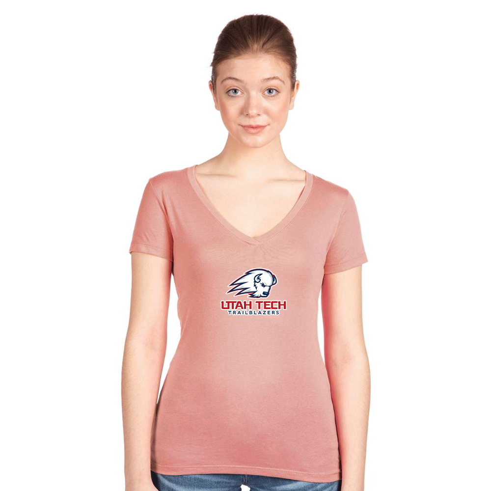 Women's Utah Tech Trailblazers  Next Level V-Neck T-Shirt