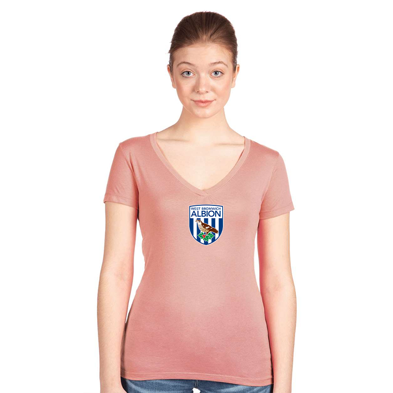 Women's West Bromwich Albion Soccer  Next Level V-Neck T-Shirt