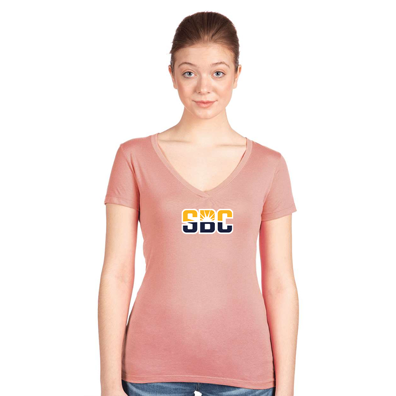 Women's Sun Belt Conferencer  Next Level V-Neck T-Shirt