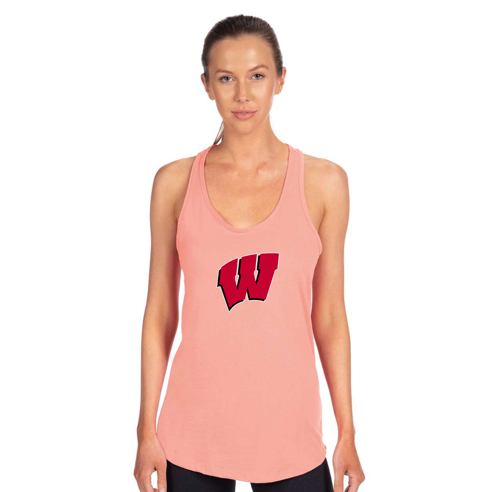 Women's Wisconsin Badgers Next Level Ideal Racerback Tank