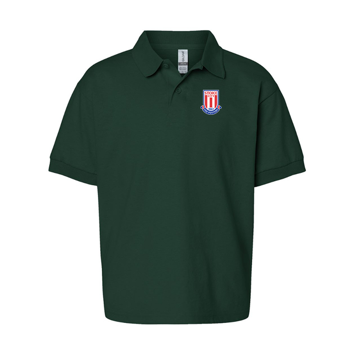 Youth Stoke City Soccer  Gildan Dry Blend Jersey Polo