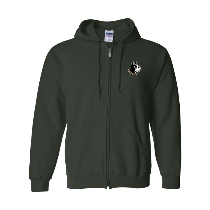 Men's Wofford Terriers JERZEES NuBlend Full-Zip Hooded Sweatshirt