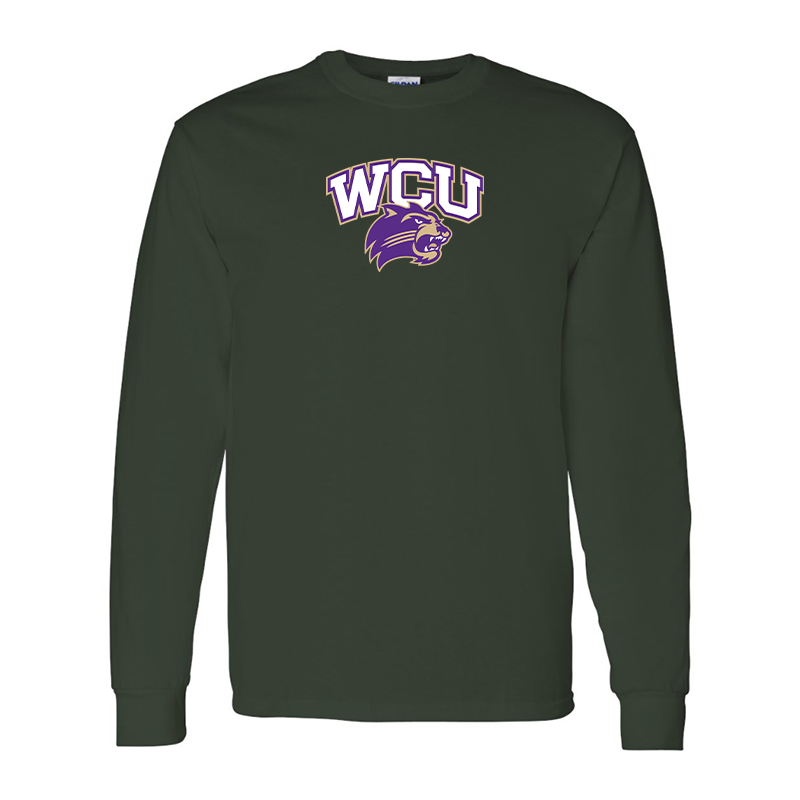 Men's Western Carolina Catamounts Gildan Heavy Cotton Long Sleeve T-Shirt