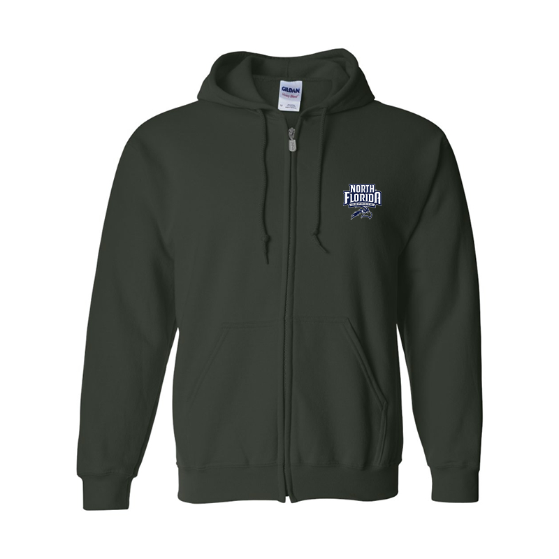 Men's UNF Ospreys  Gildan  Heavy Blend Full Zip Hooded Sweatshirt