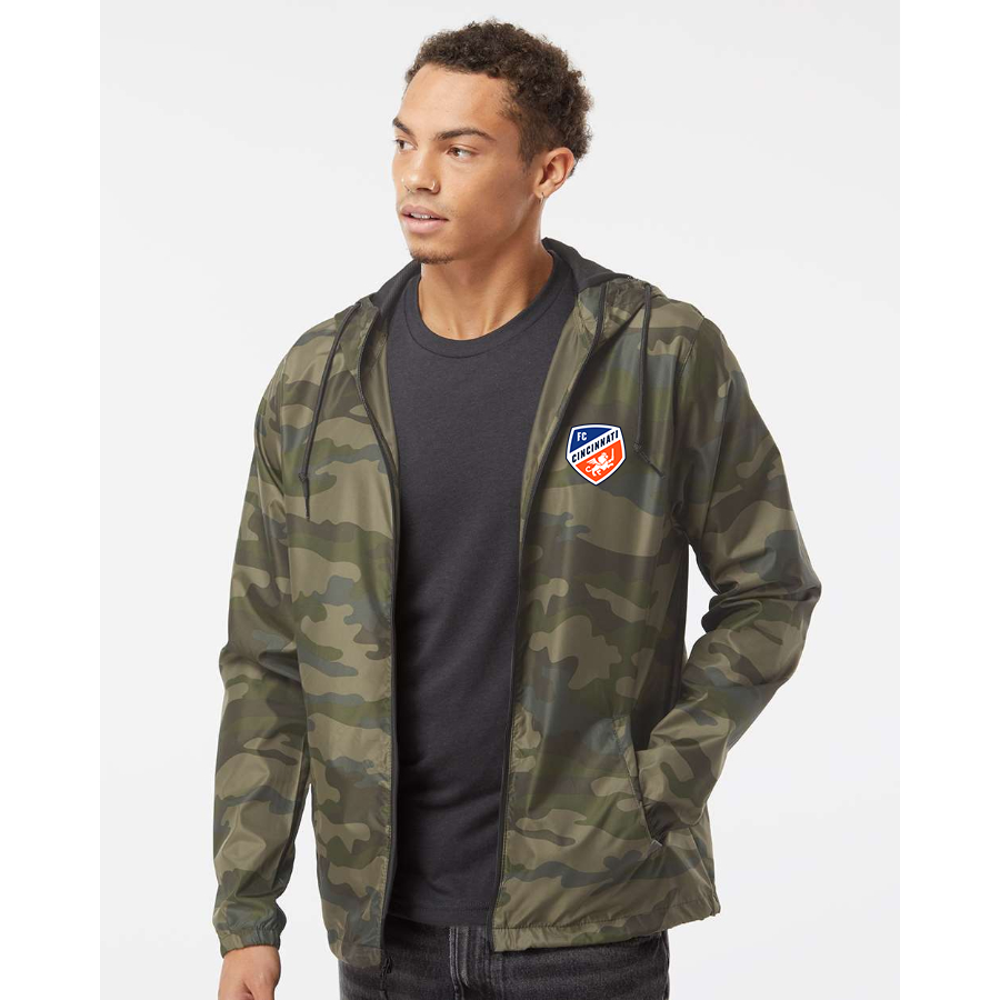 Men's  FC Cincinnati Independent Trading Co Lightweight Windbreaker Full-Zip Jacket
