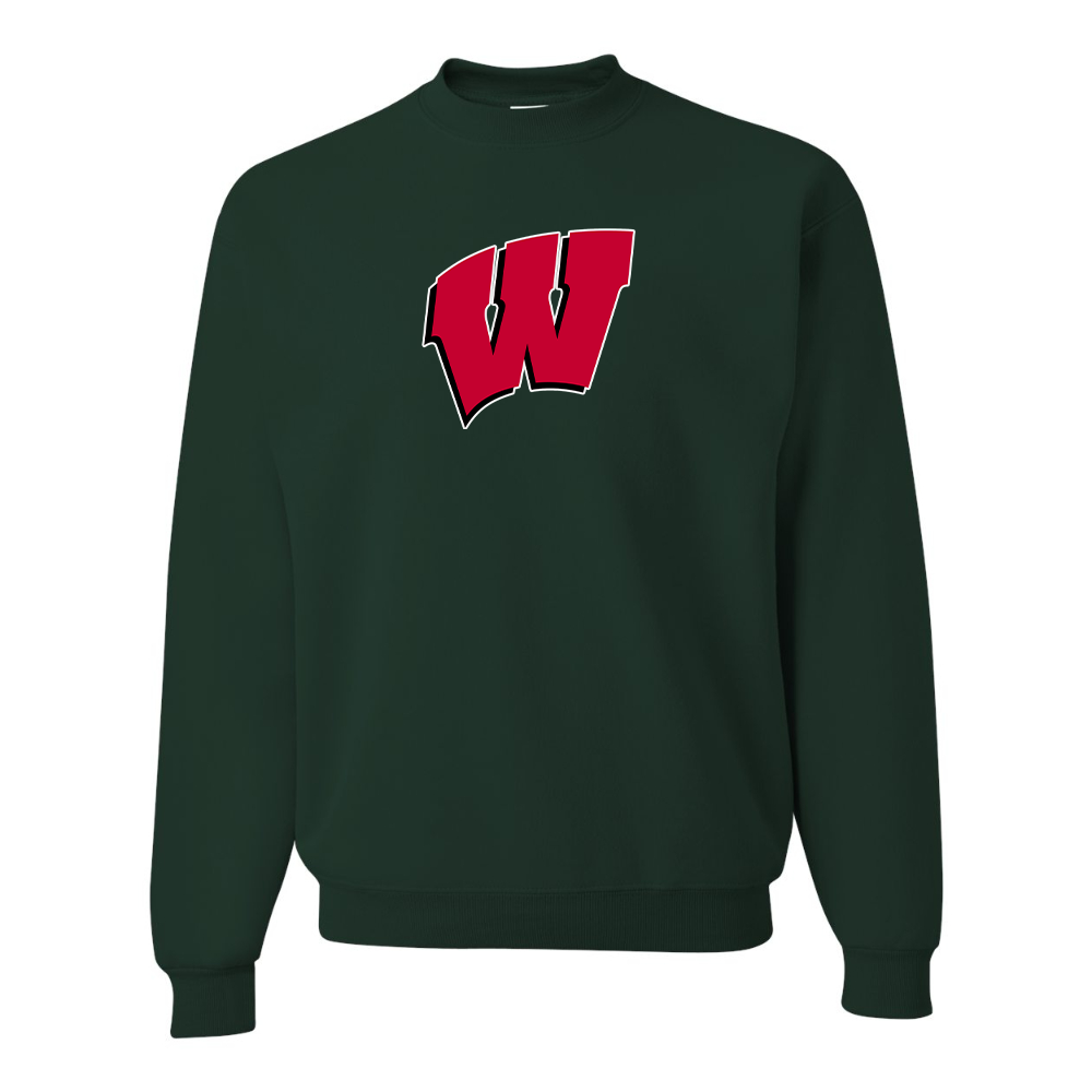 Men's Wisconsin Badgers JERZEES NuBlend Crewneck Sweatshirt
