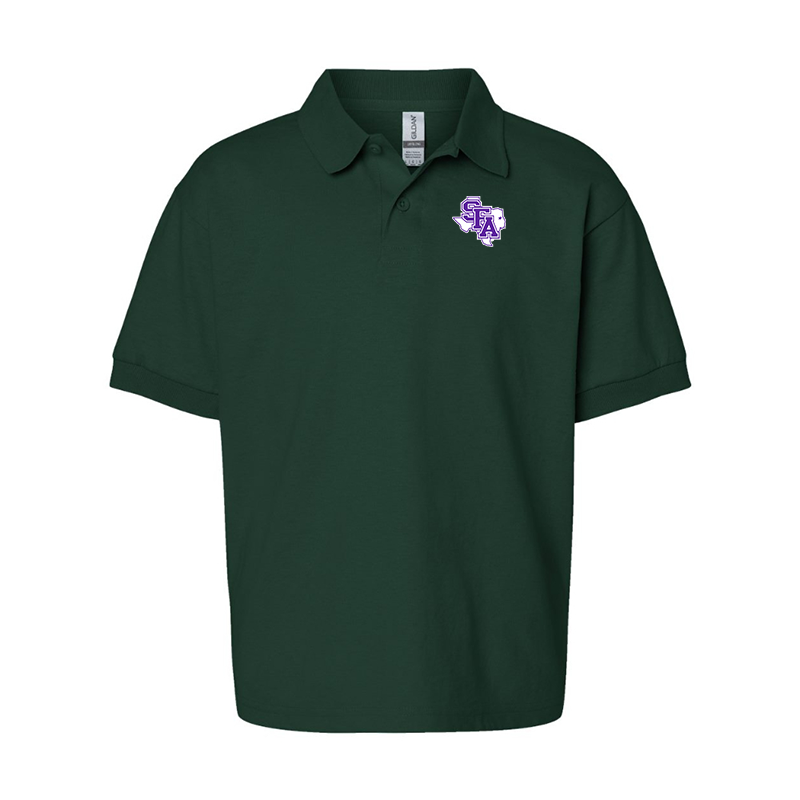 Youth Stephen F. Austin Lumberjacks Gildan Dry Blend Jersey Polo