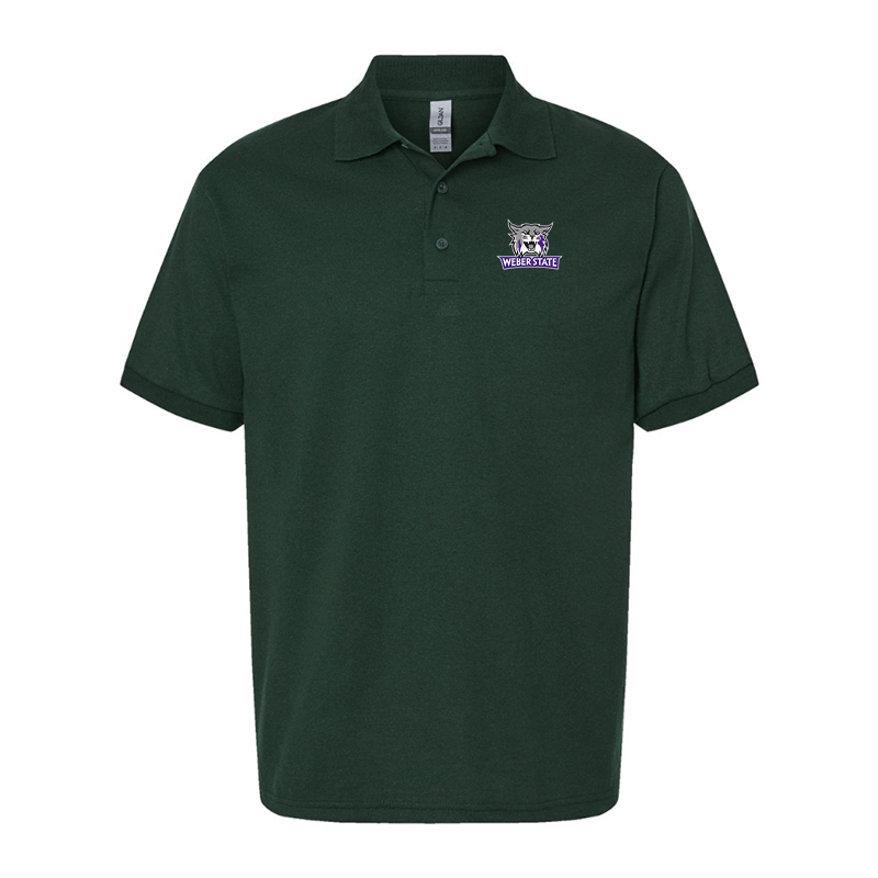 Men's Weber State Wildcats Gildan Dry Blend Jersey Polo