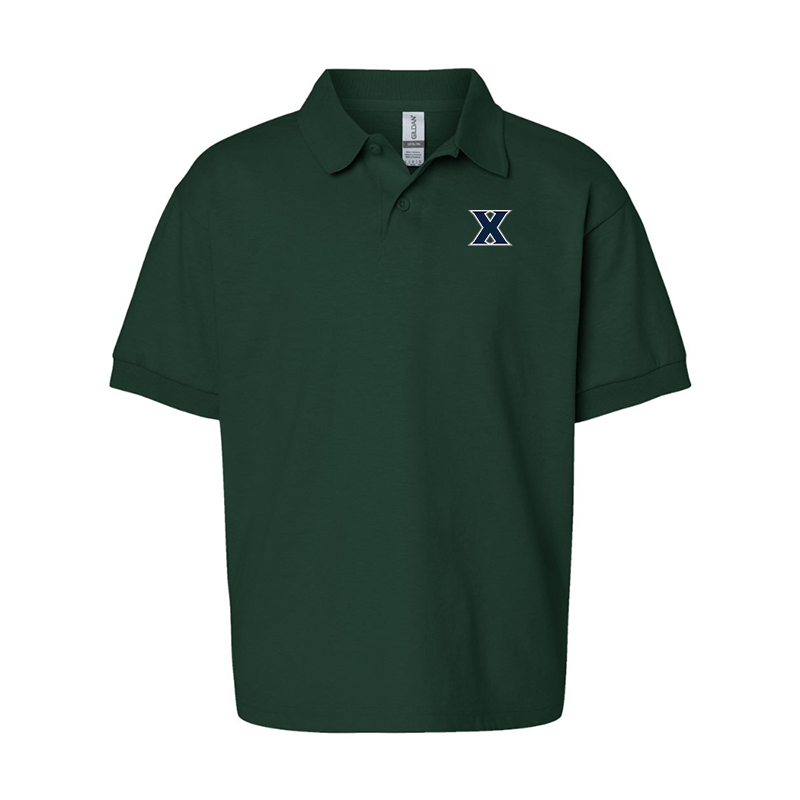Youth Xavier Musketeers Gildan Dry Blend Jersey Polo